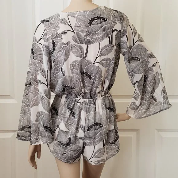 Audrey 3+1 Romper Off White Gold Lurex Size M - Picture 3 of 9